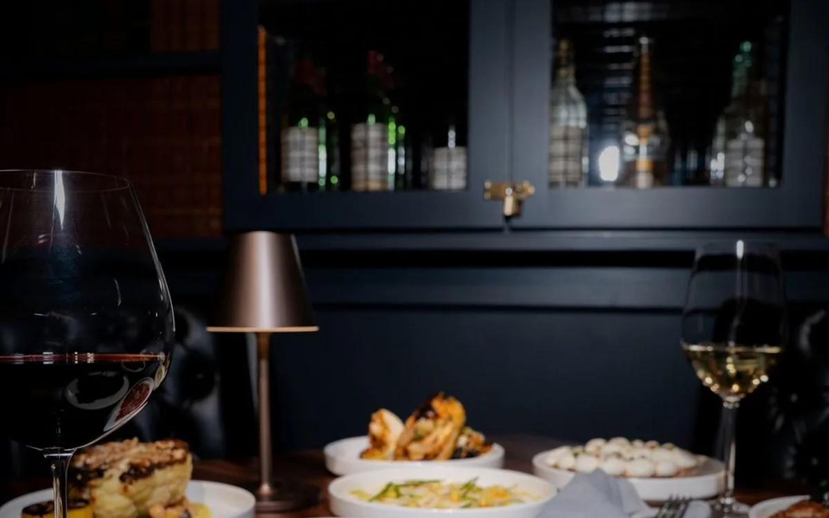 A spread of small plates at Enology Wine Bar and Bistro in Saint James