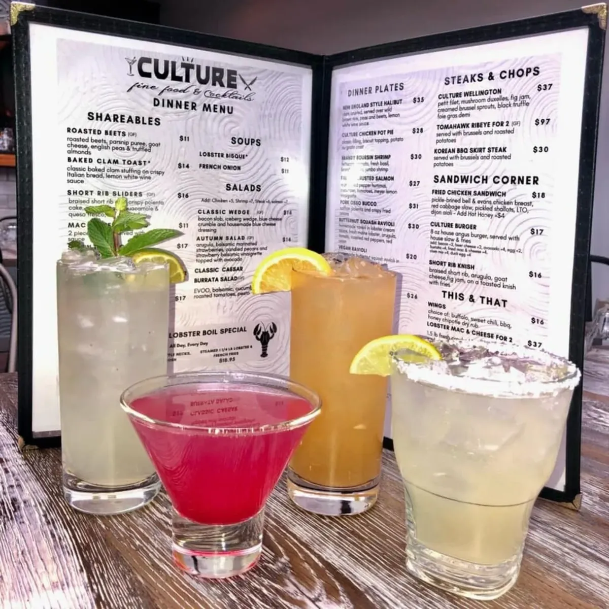 -Photo Credit: Culture Fine Food & Cocktails